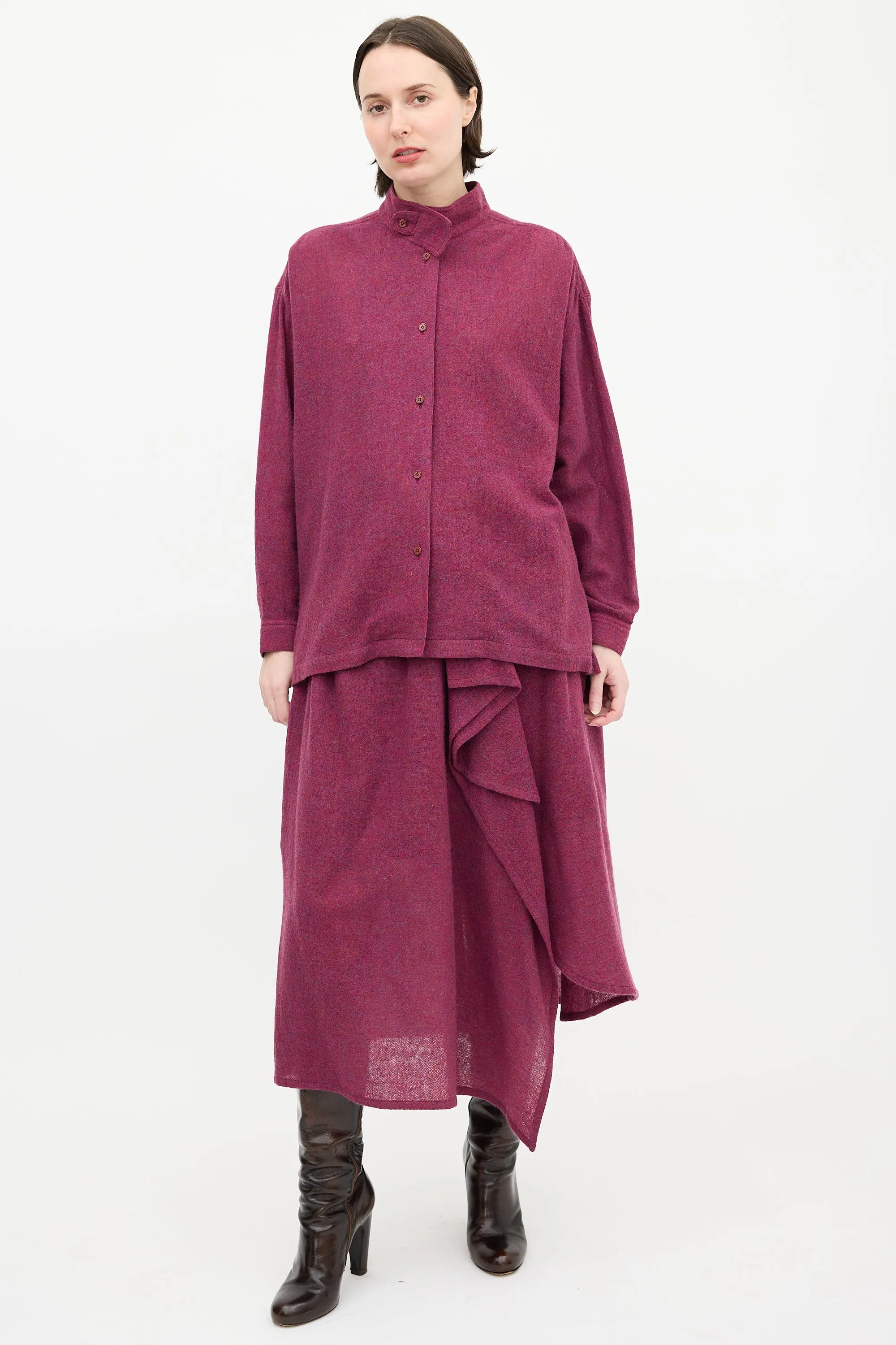 1980s Melange Wool Shirt