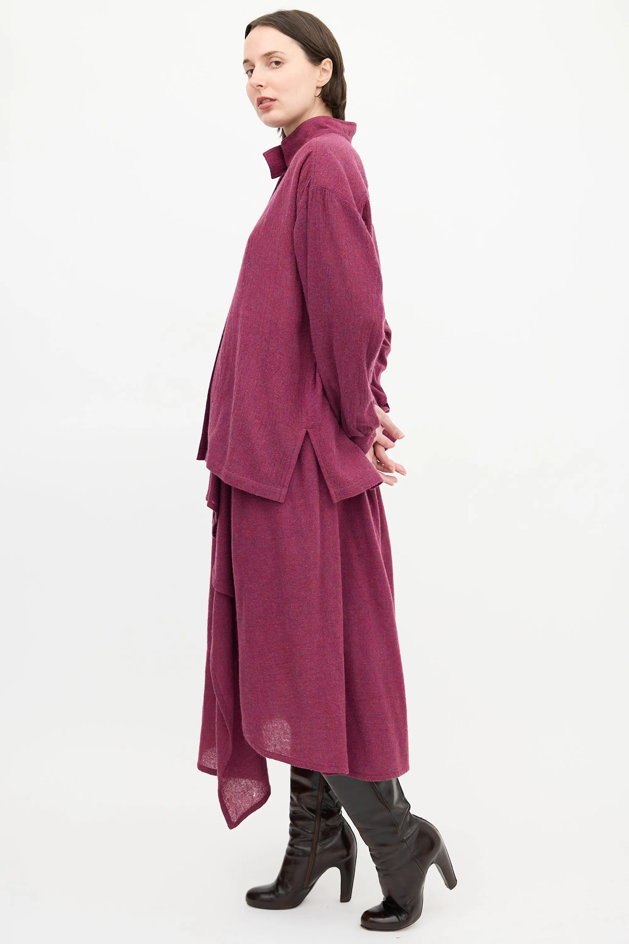 1980s Melange Wool Shirt