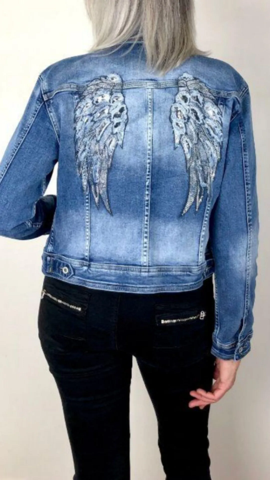 Angelwing denim jacket