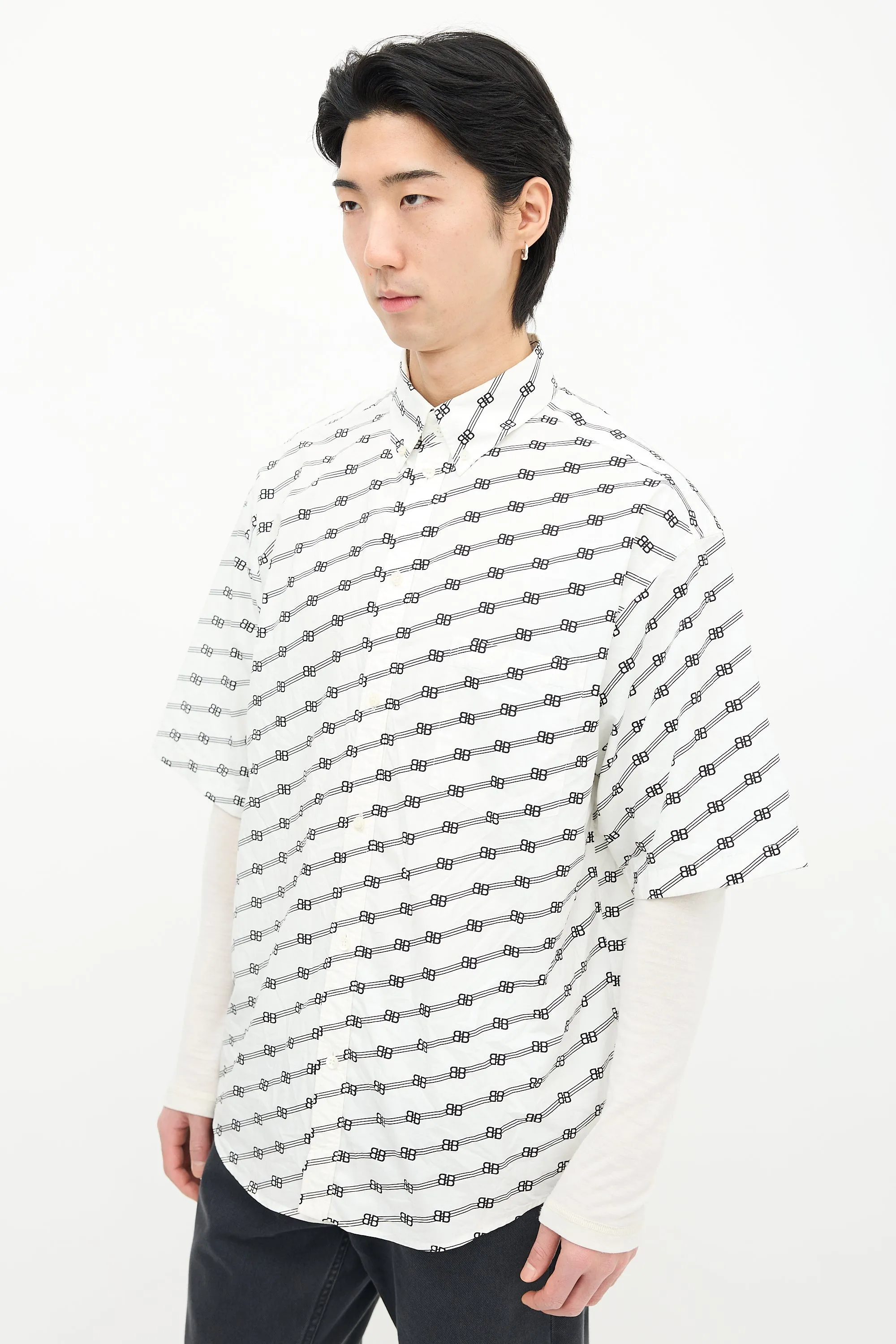 BB Striped Logo Shirt