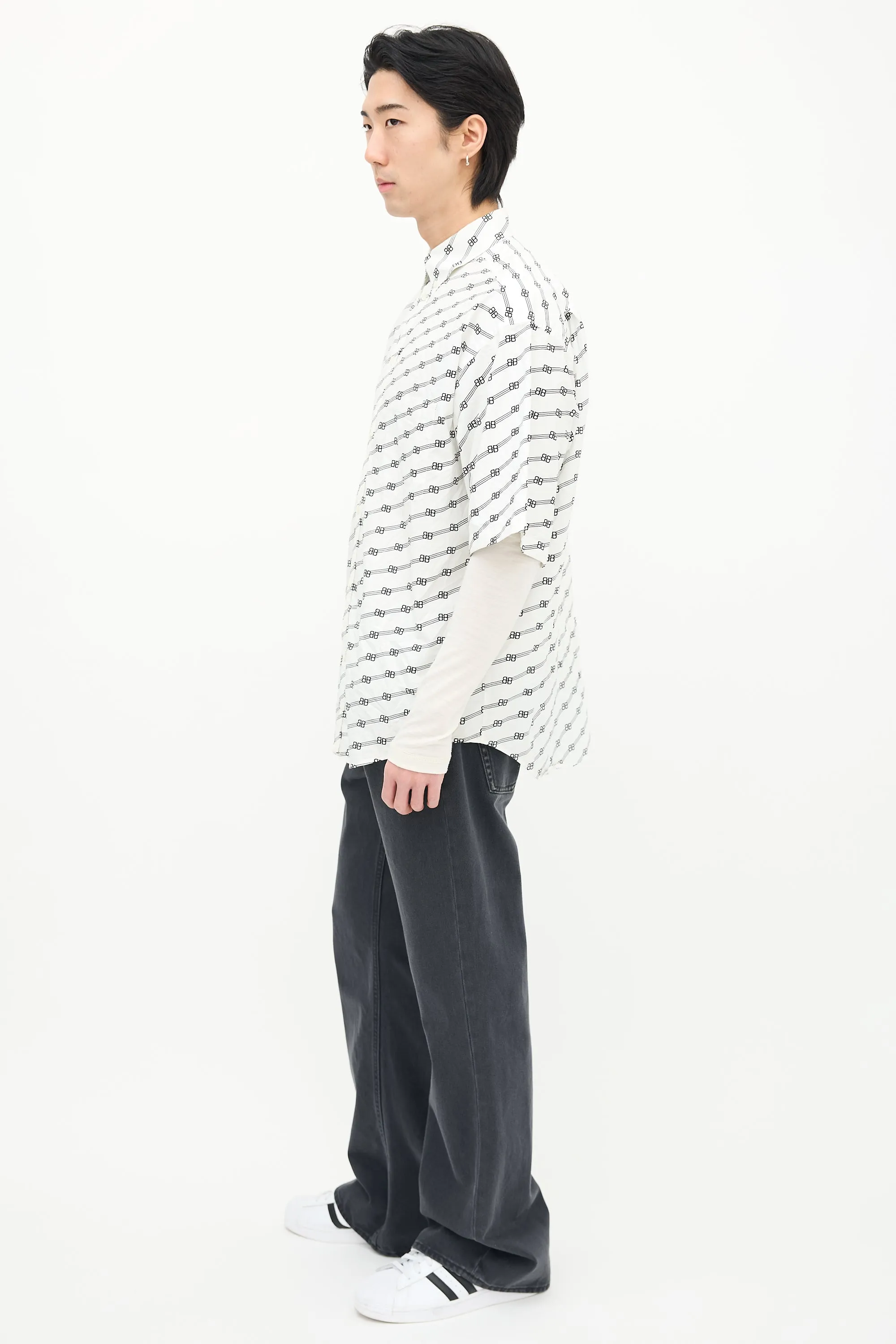 BB Striped Logo Shirt