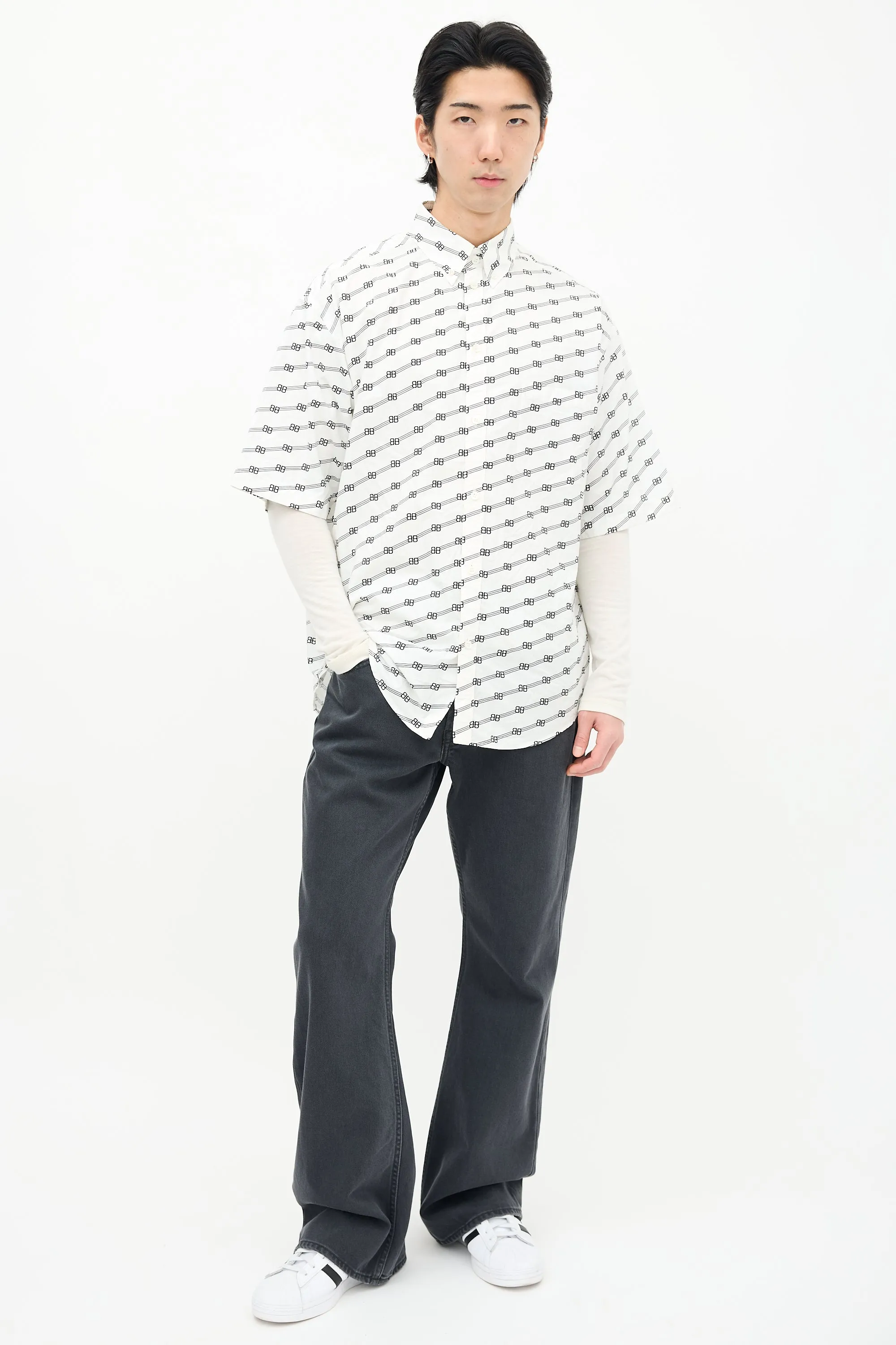 BB Striped Logo Shirt