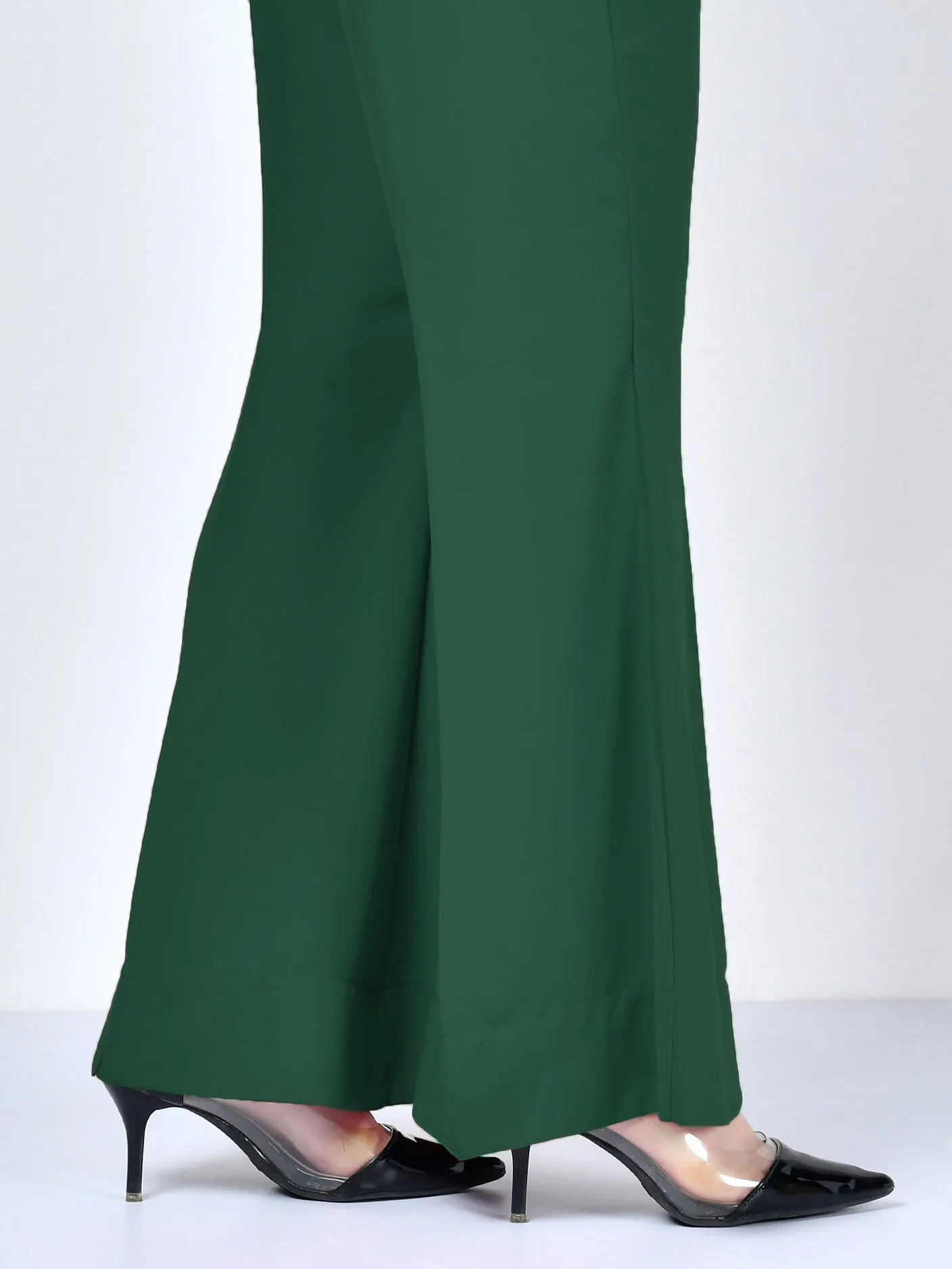 Bootcut Pants-Dark Green