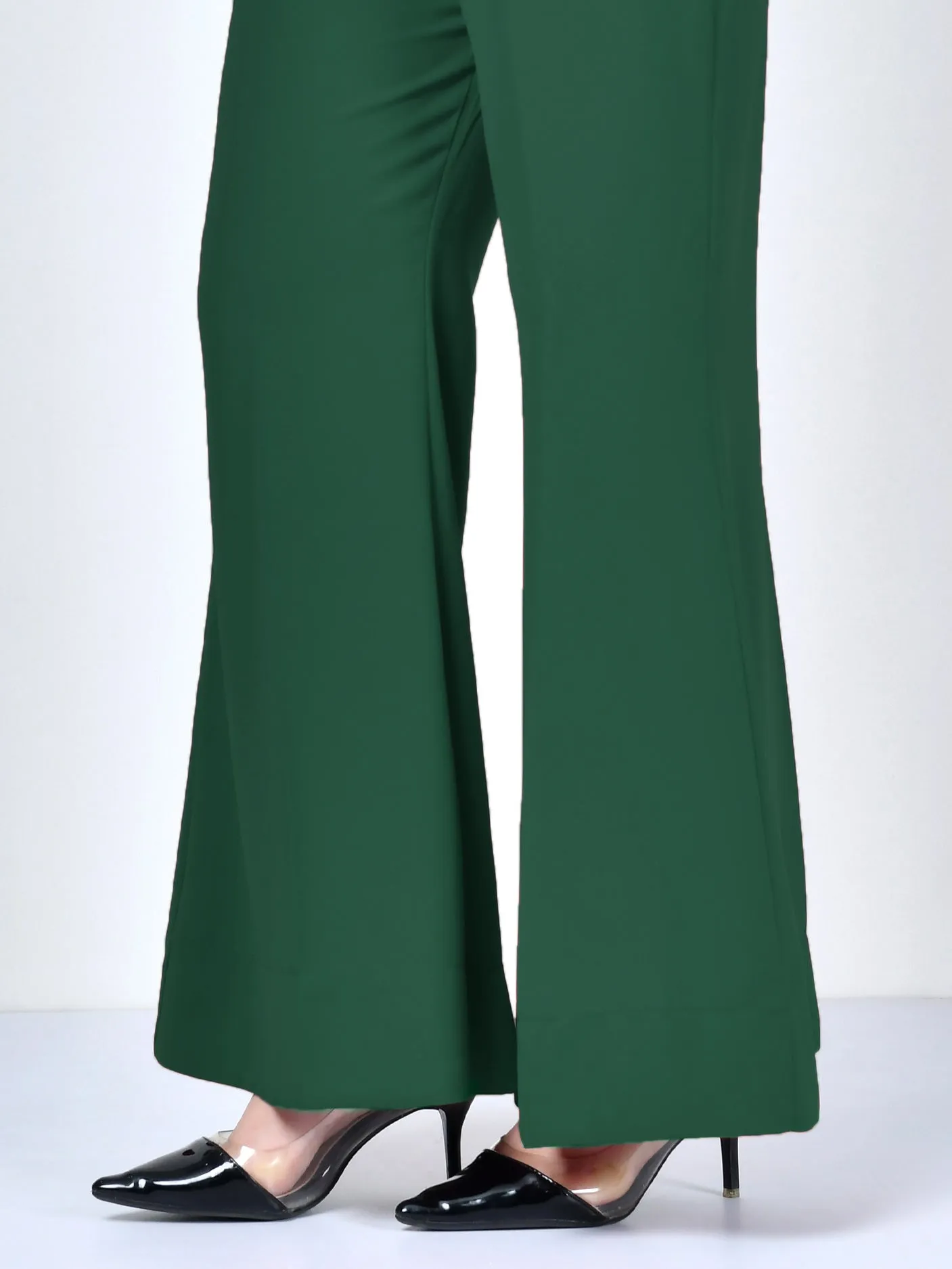 Bootcut Pants-Dark Green