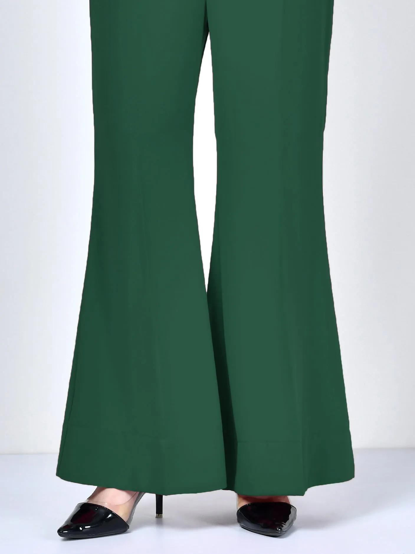 Bootcut Pants-Dark Green