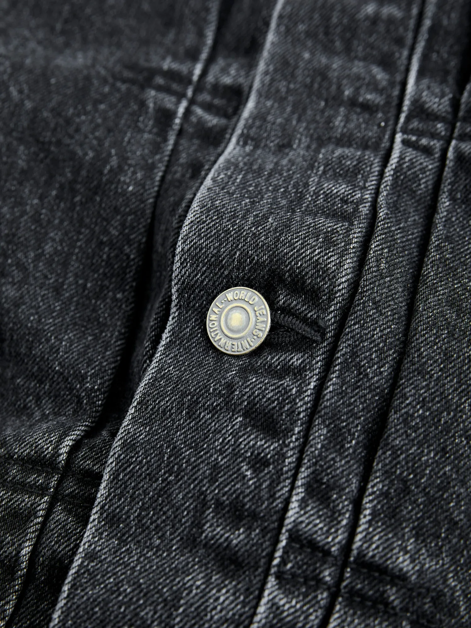Denim Type-1 Jacket in Stonewashed Black