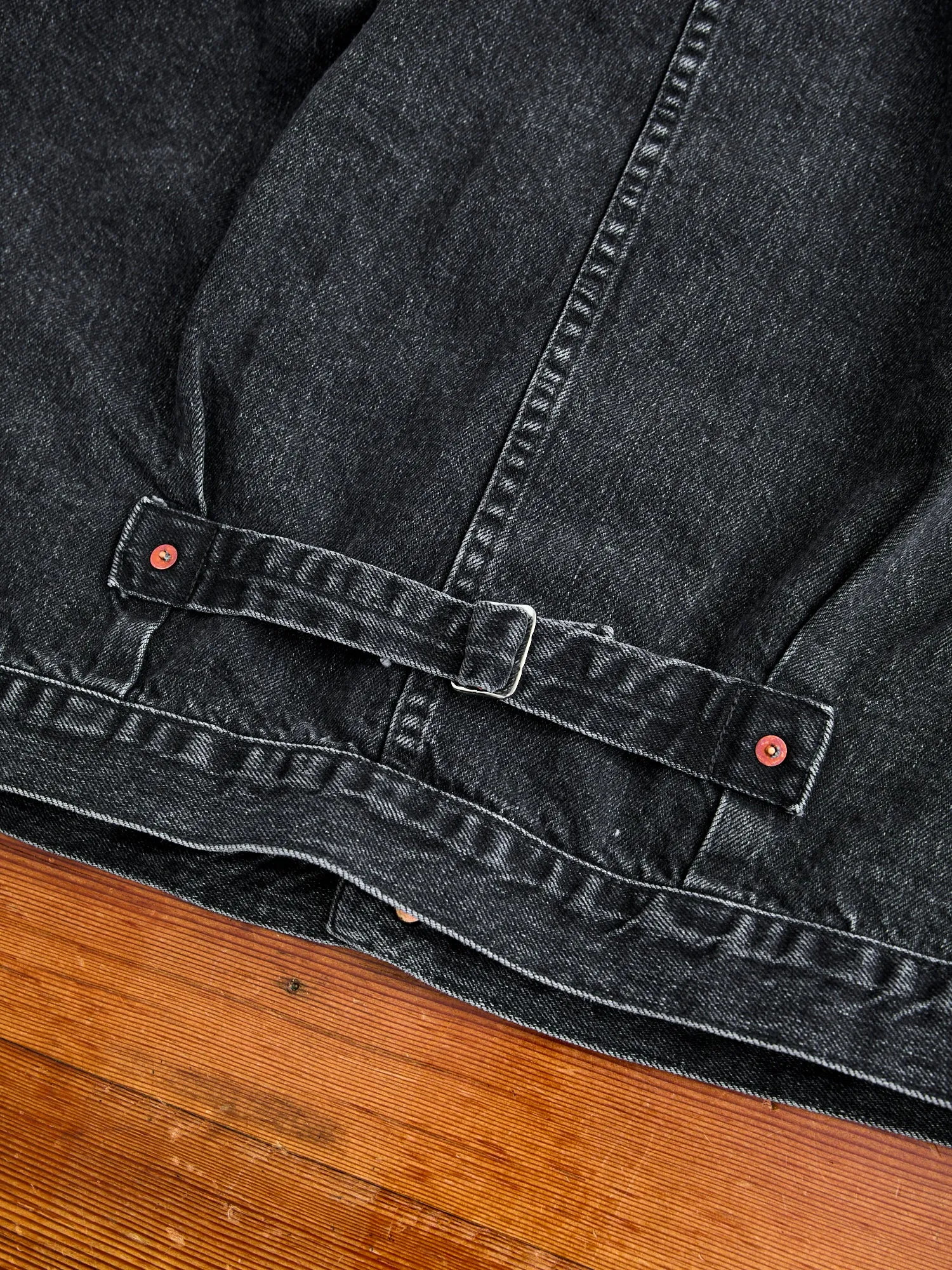 Denim Type-1 Jacket in Stonewashed Black