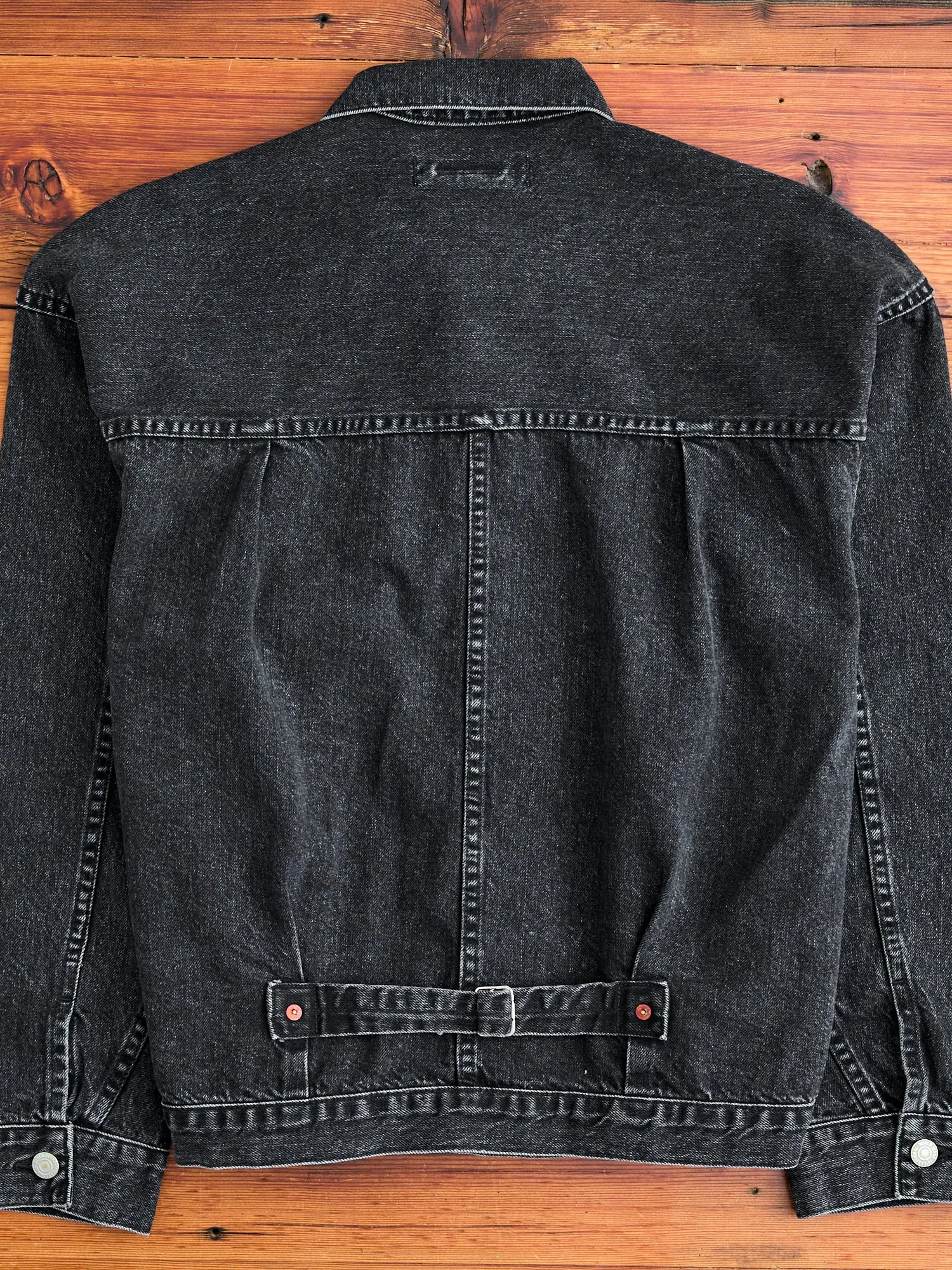 Denim Type-1 Jacket in Stonewashed Black