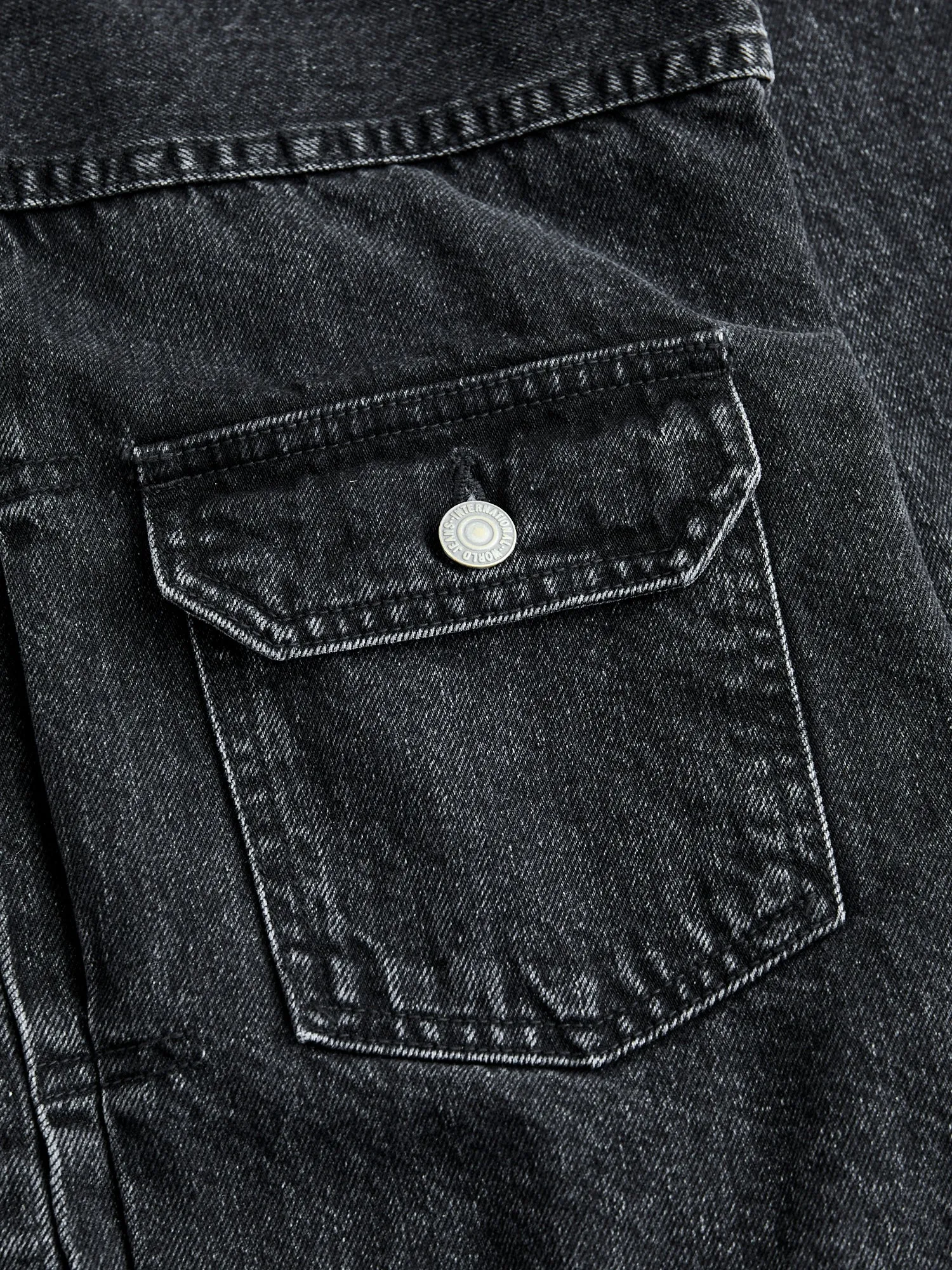Denim Type-1 Jacket in Stonewashed Black