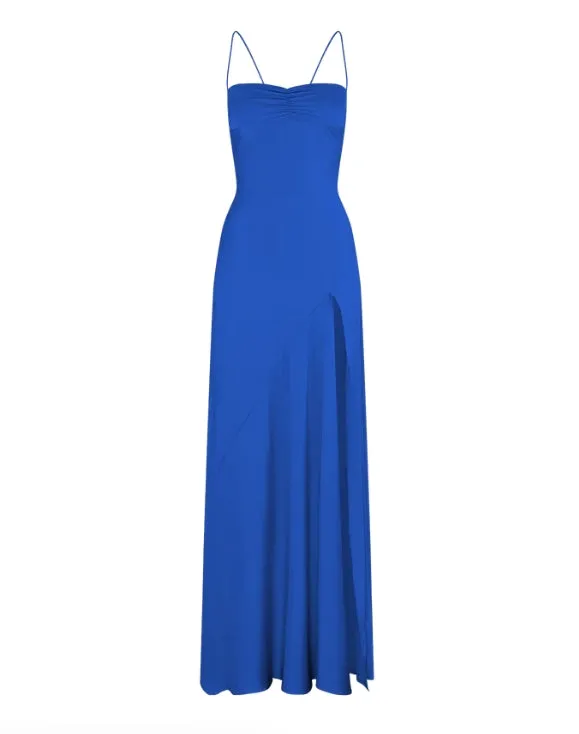 Elegant Dresses Gowns Evening Dresses Spaghetti Straps Long Prom Dress Satin Formal Party Dress