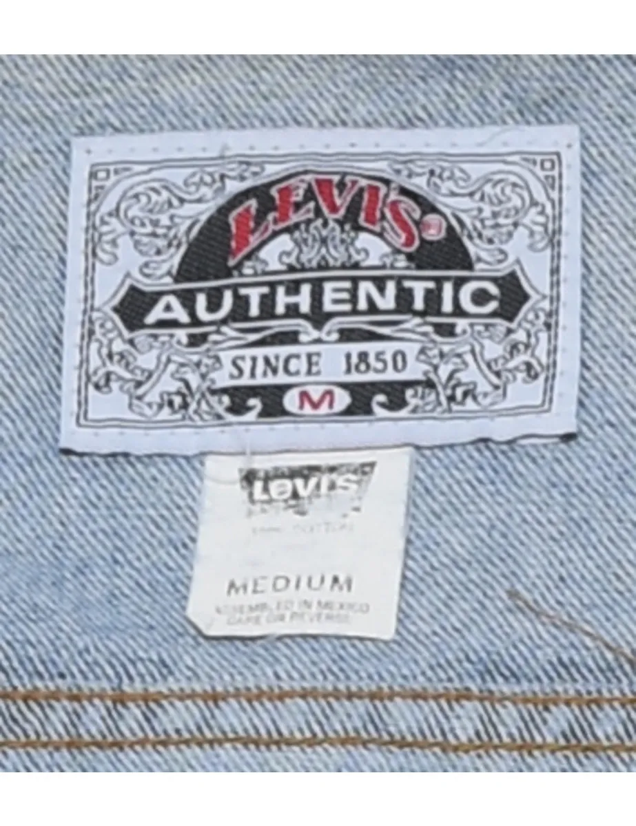 Levi's Embellished 1990s Denim Vest - M