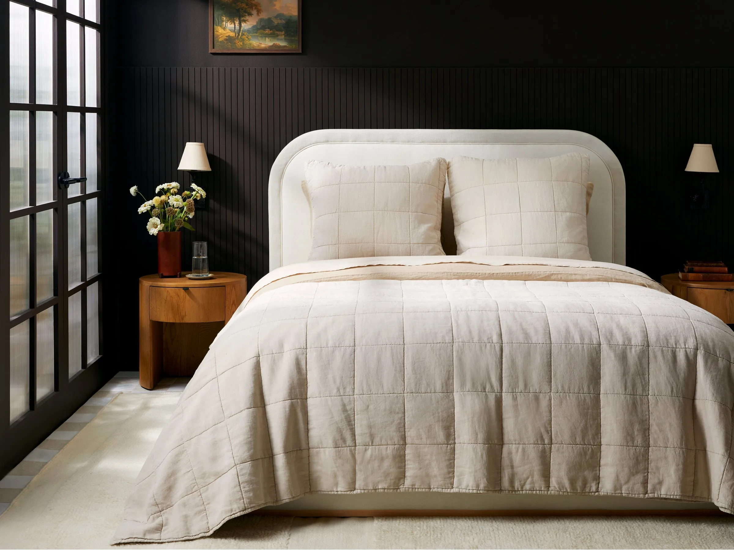 Linen Box Quilt (Bone)