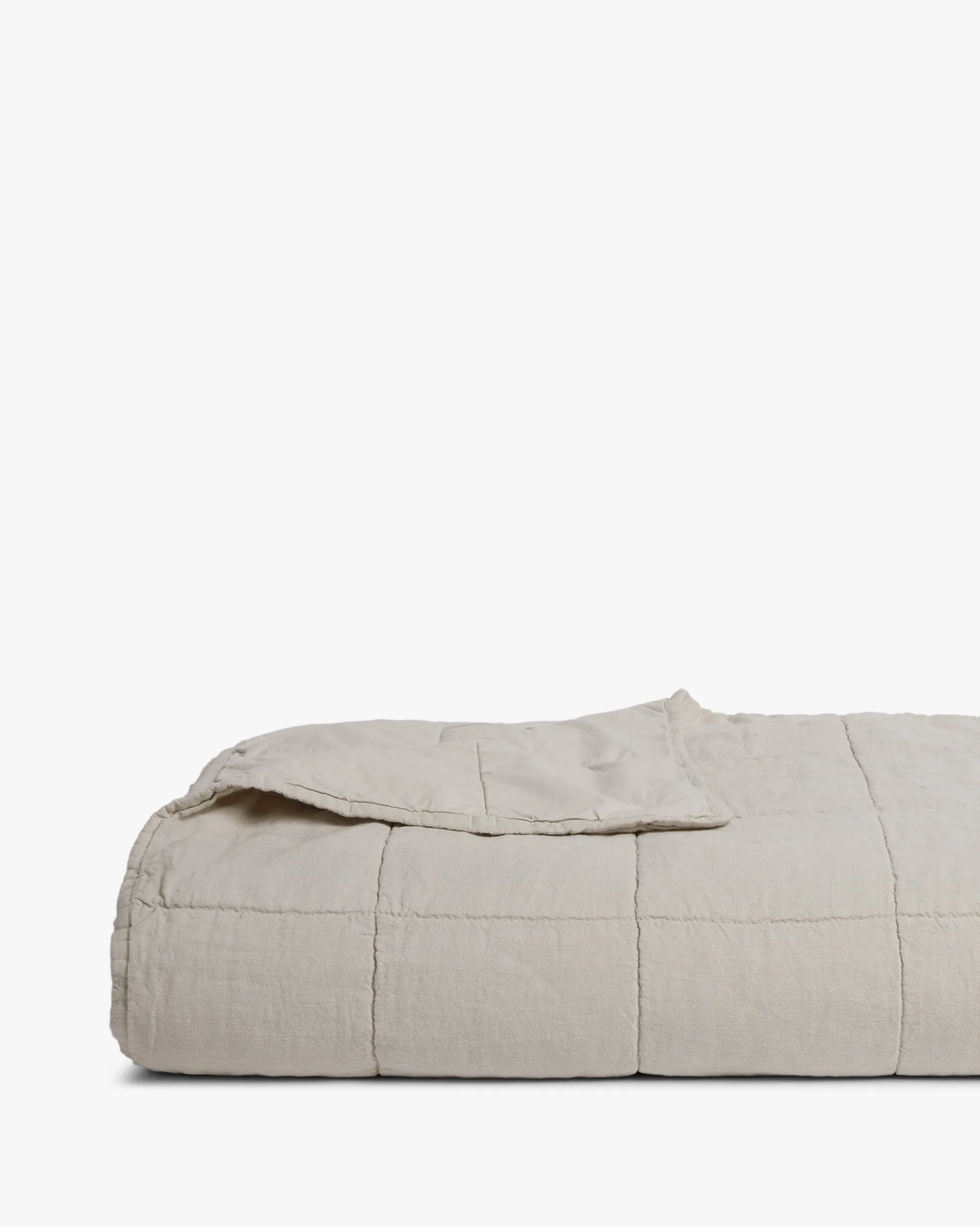 Linen Box Quilt (Bone)