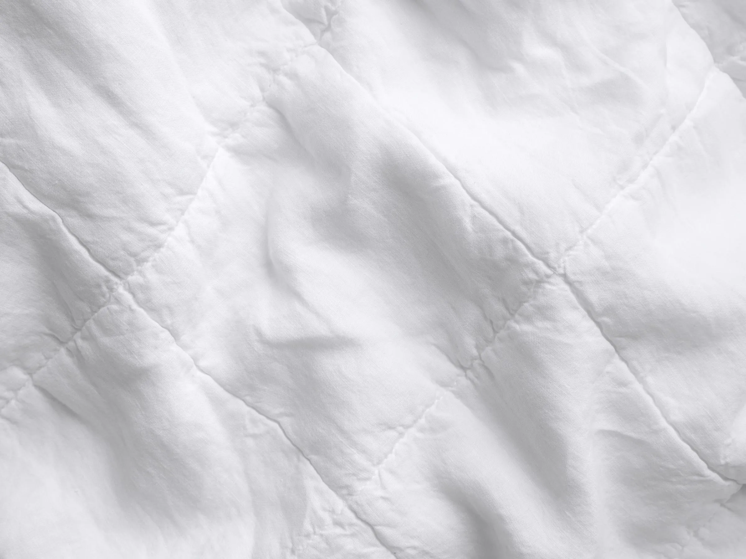 Linen Box Quilt (White)