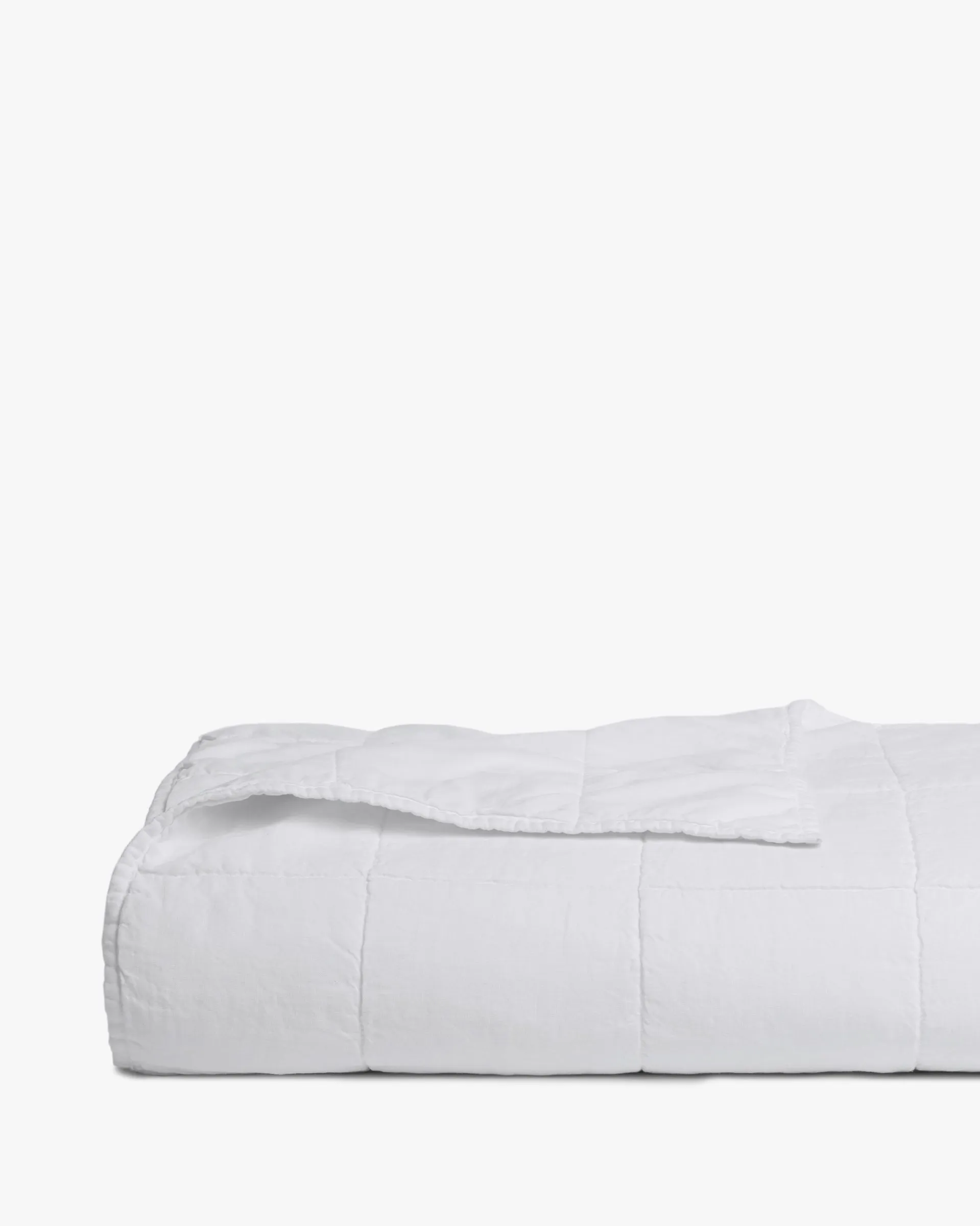 Linen Box Quilt (White)