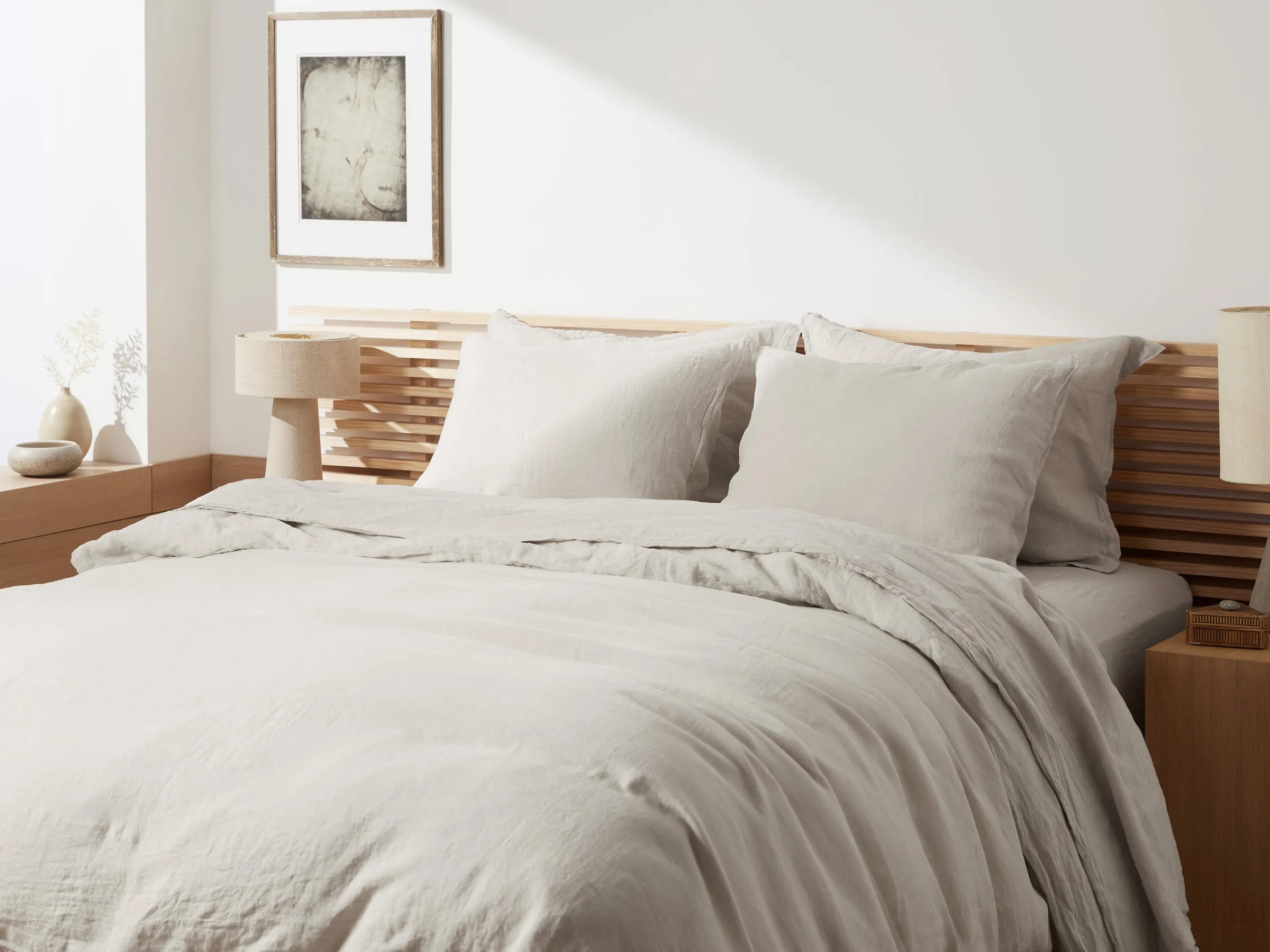 Linen Duvet Cover (Bone)