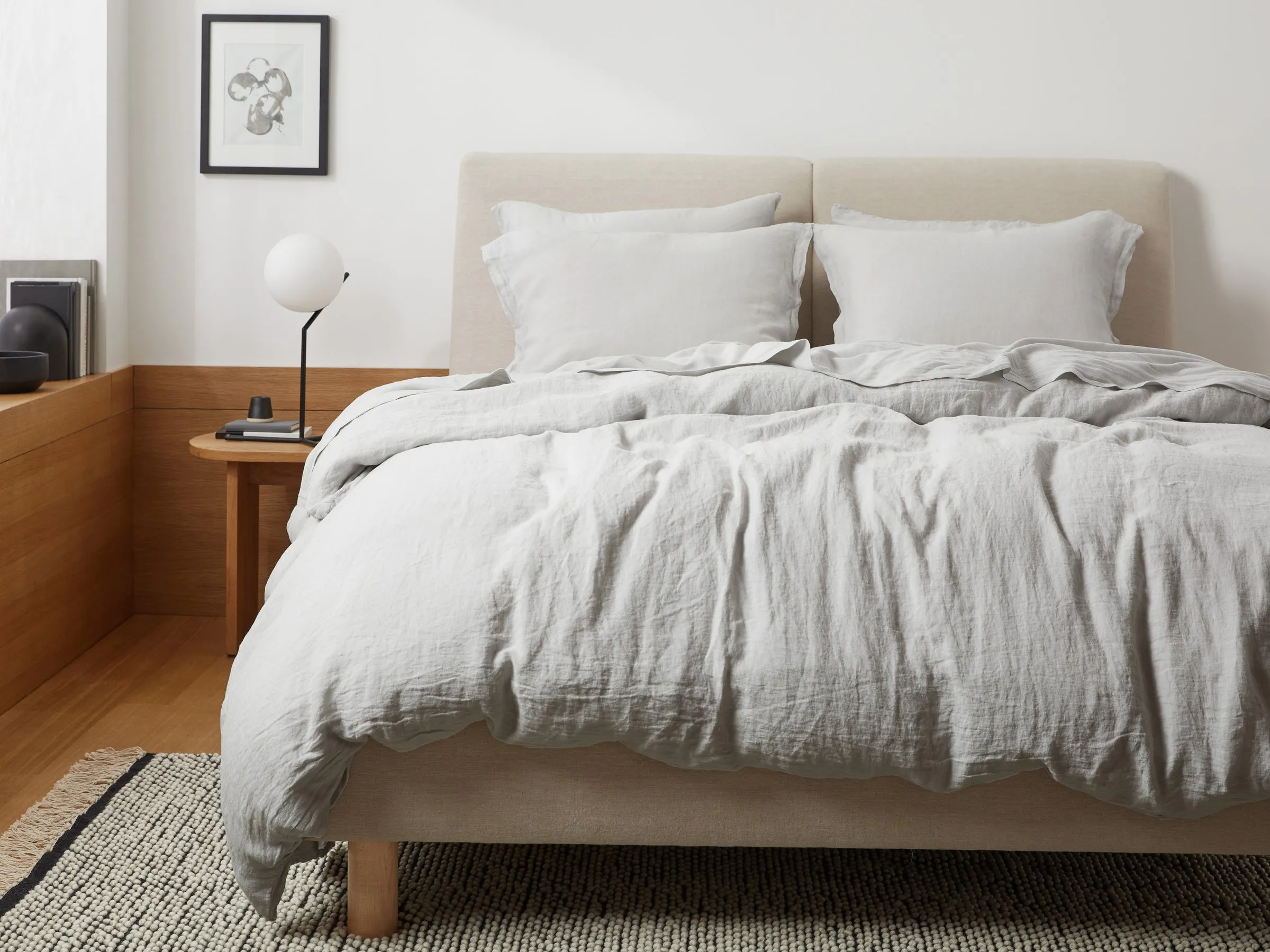 Linen Duvet Cover (Fog)