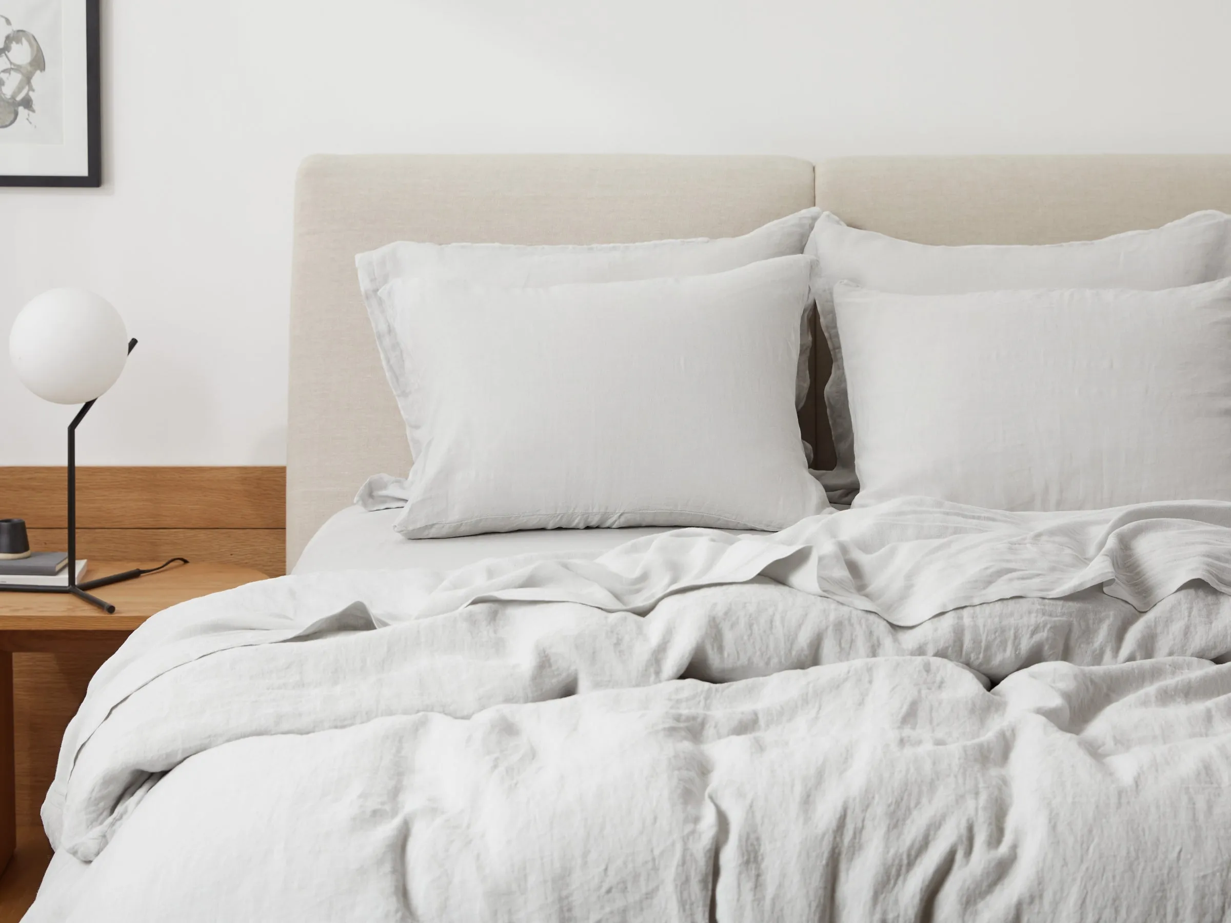 Linen Duvet Cover (Fog)