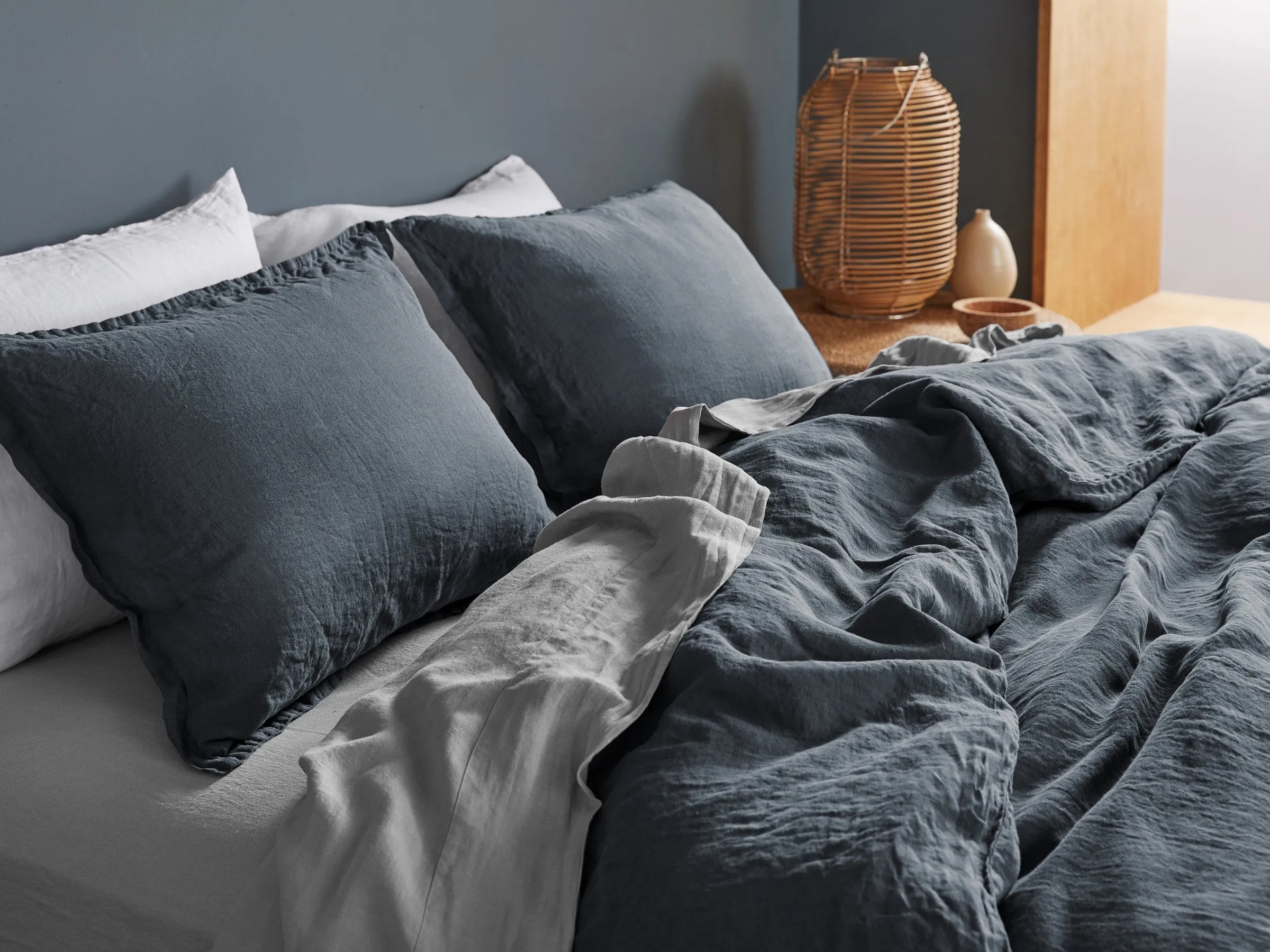 Linen Sham Set (Dusk)