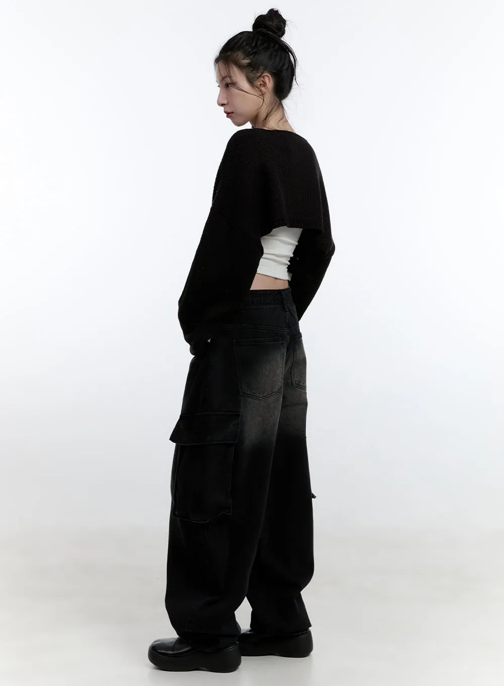 Marie Cargo Denim Baggy Jeans CJ522