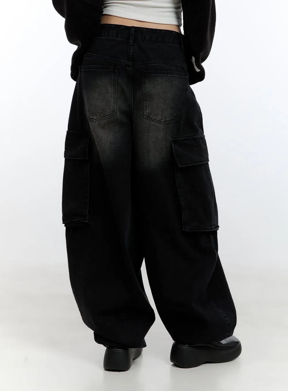 Marie Cargo Denim Baggy Jeans CJ522