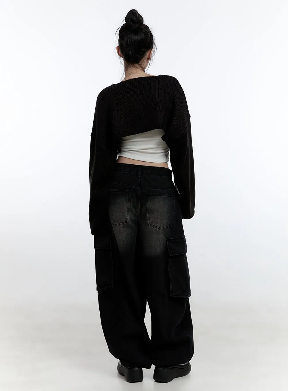 Marie Cargo Denim Baggy Jeans CJ522