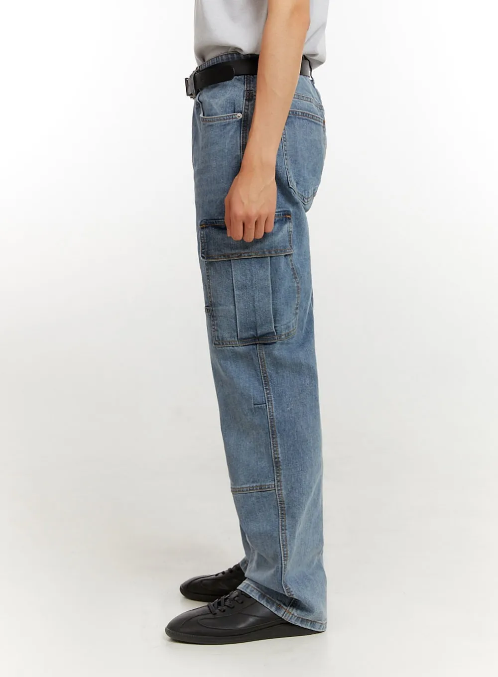 Men's Cargo Jeans (Blue) IU426