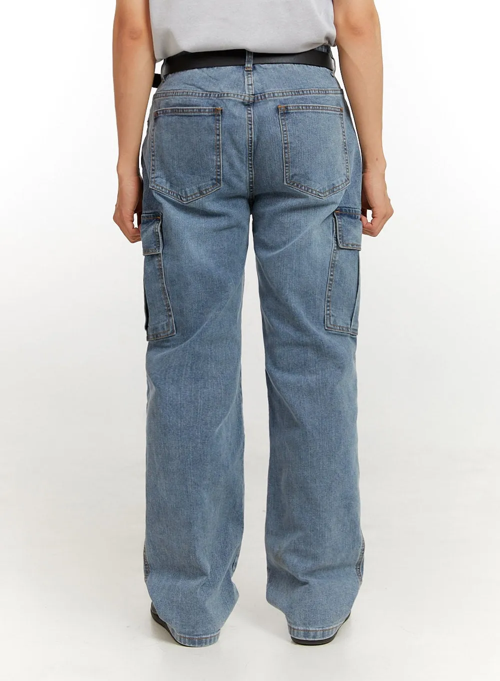 Men's Cargo Jeans (Blue) IU426