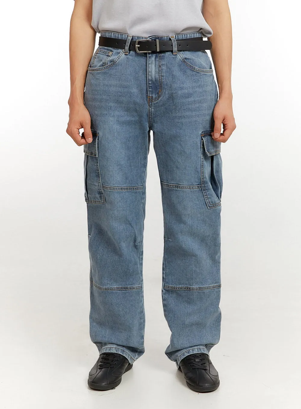 Men's Cargo Jeans (Blue) IU426