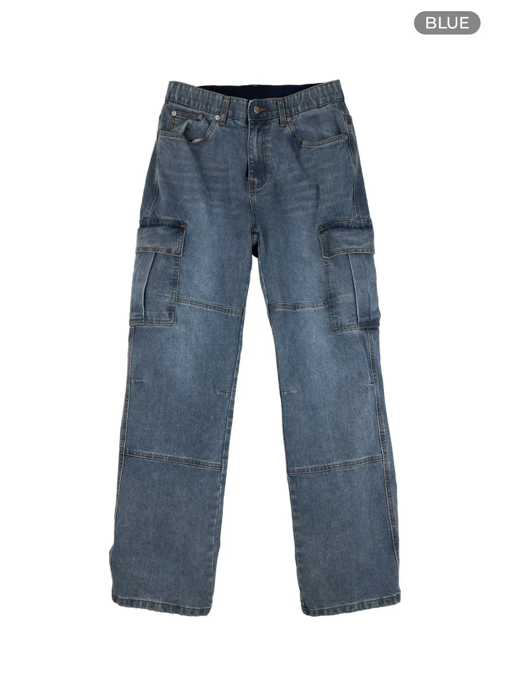 Men's Cargo Jeans (Blue) IU426