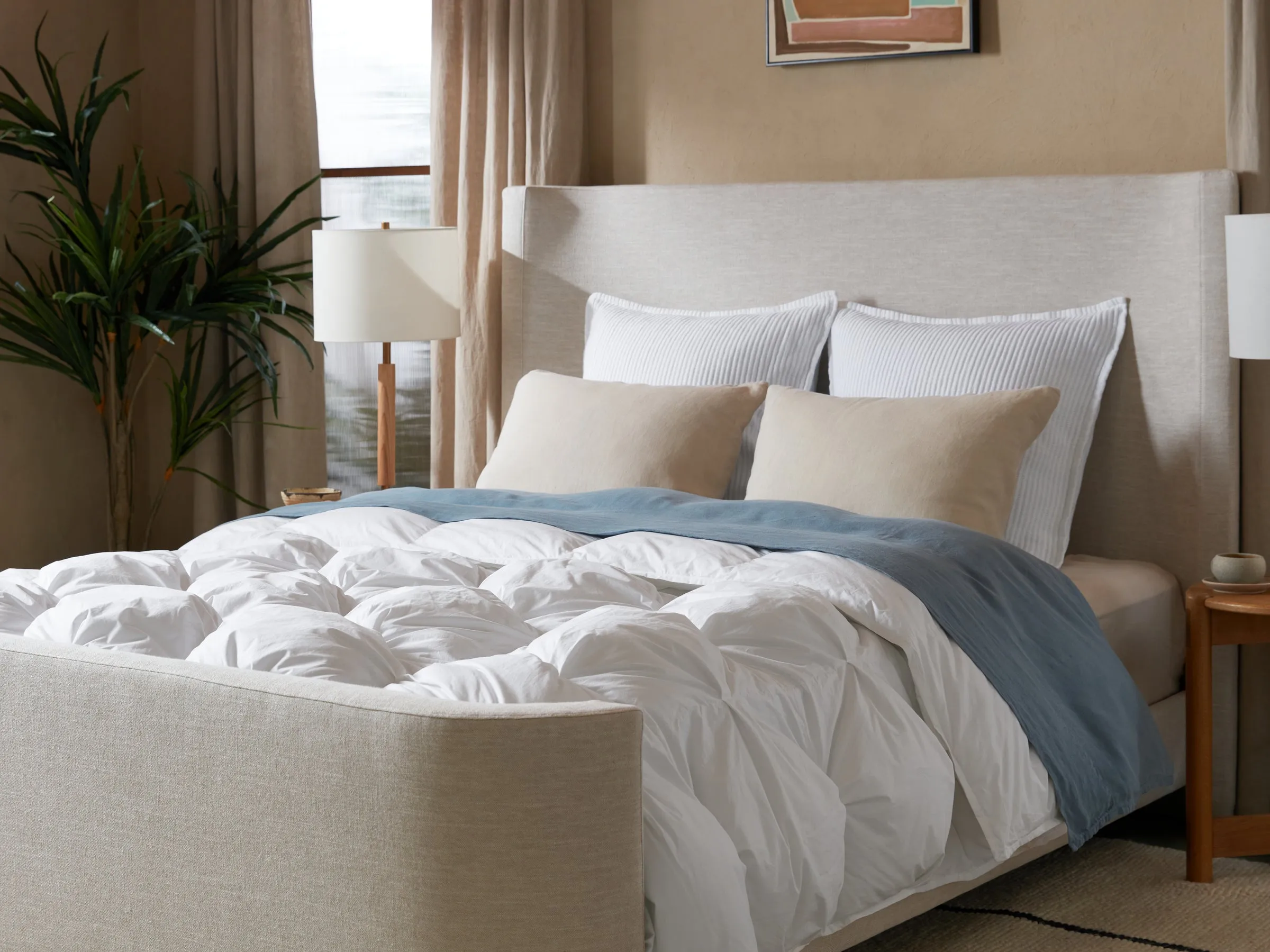 Organic Cotton Puff Comforter (White)
