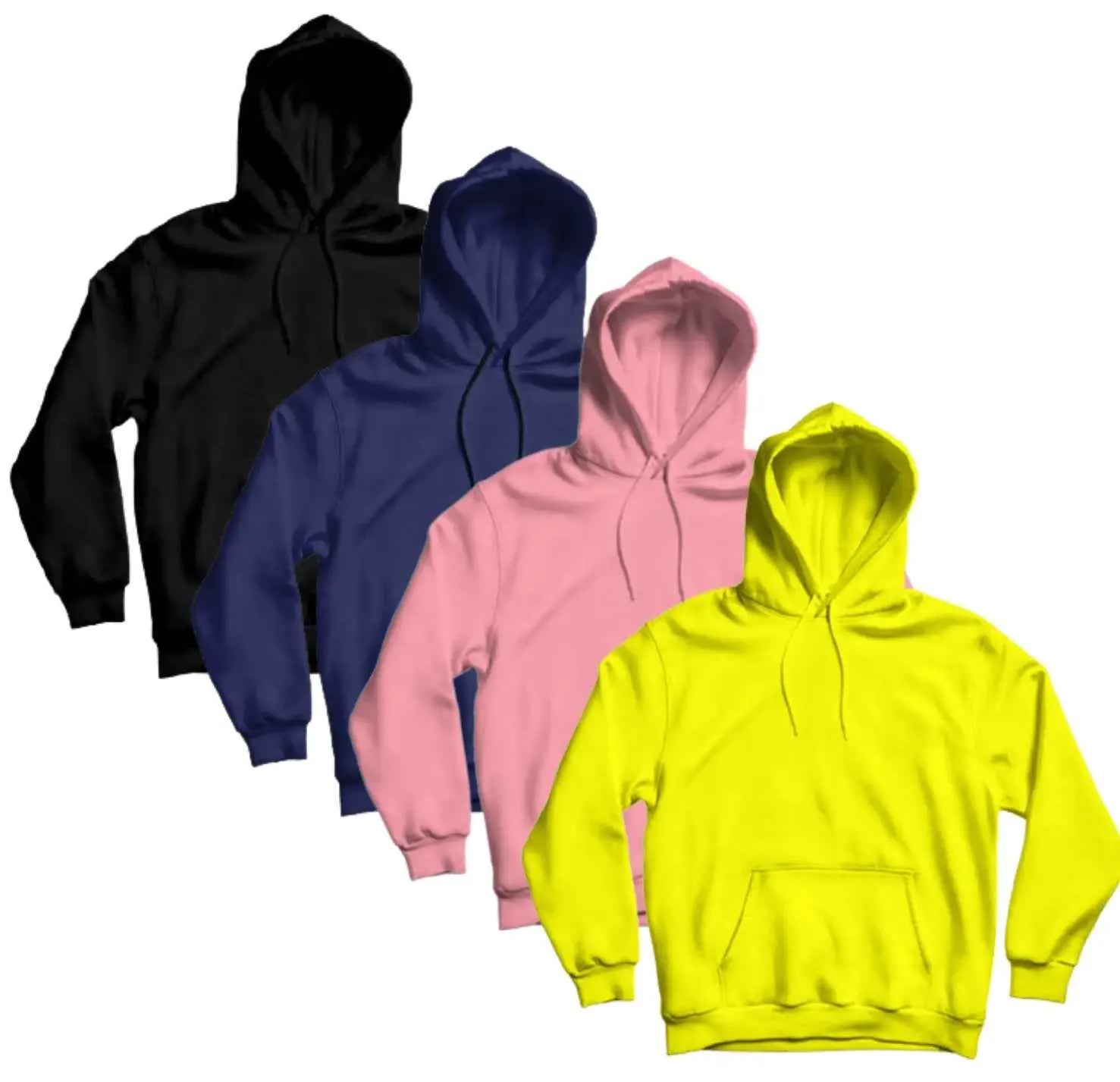 Pack Of 4 Basic Hoodies