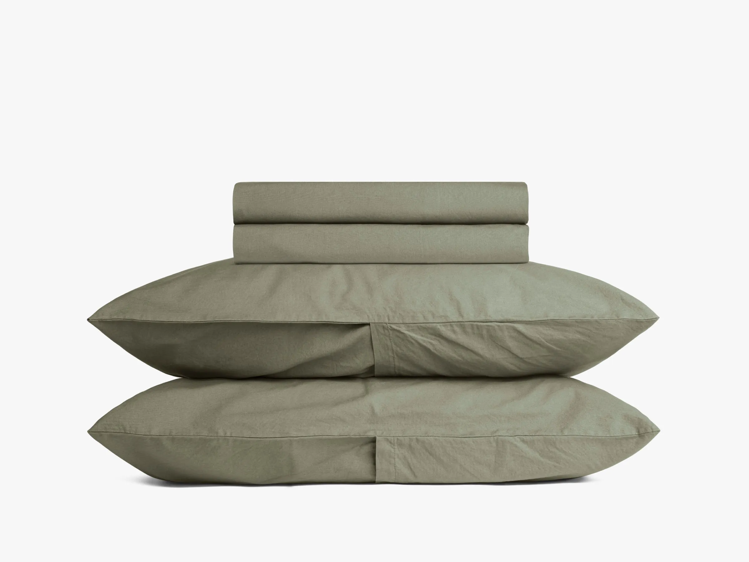 Percale Sheet Set - Moss F/Q