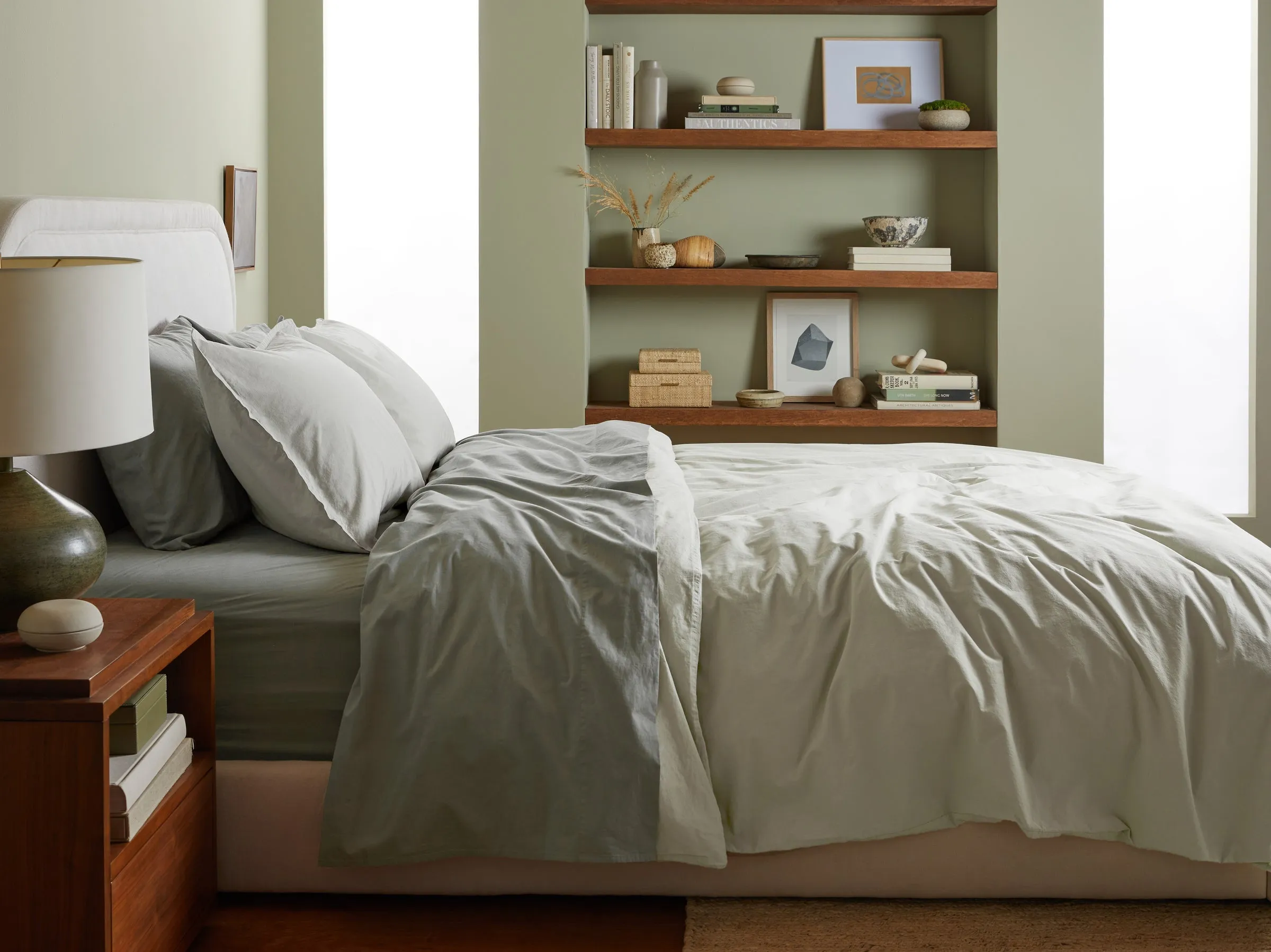 Percale Sheet Set - Moss K/CK
