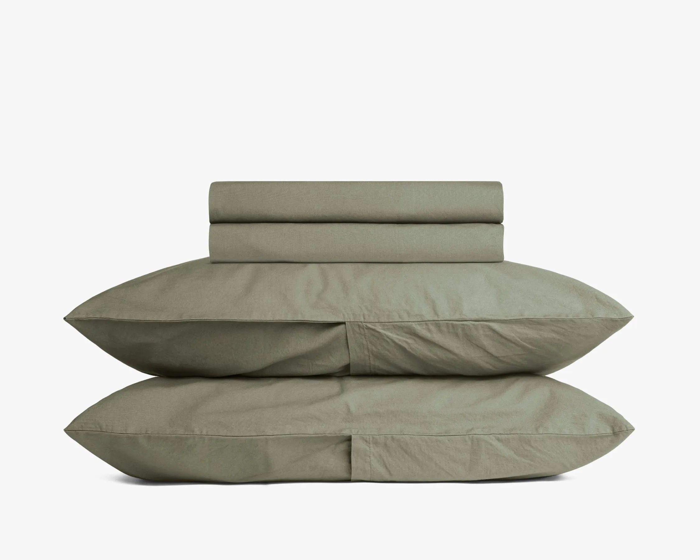 Percale Sheet Set - Moss K/CK