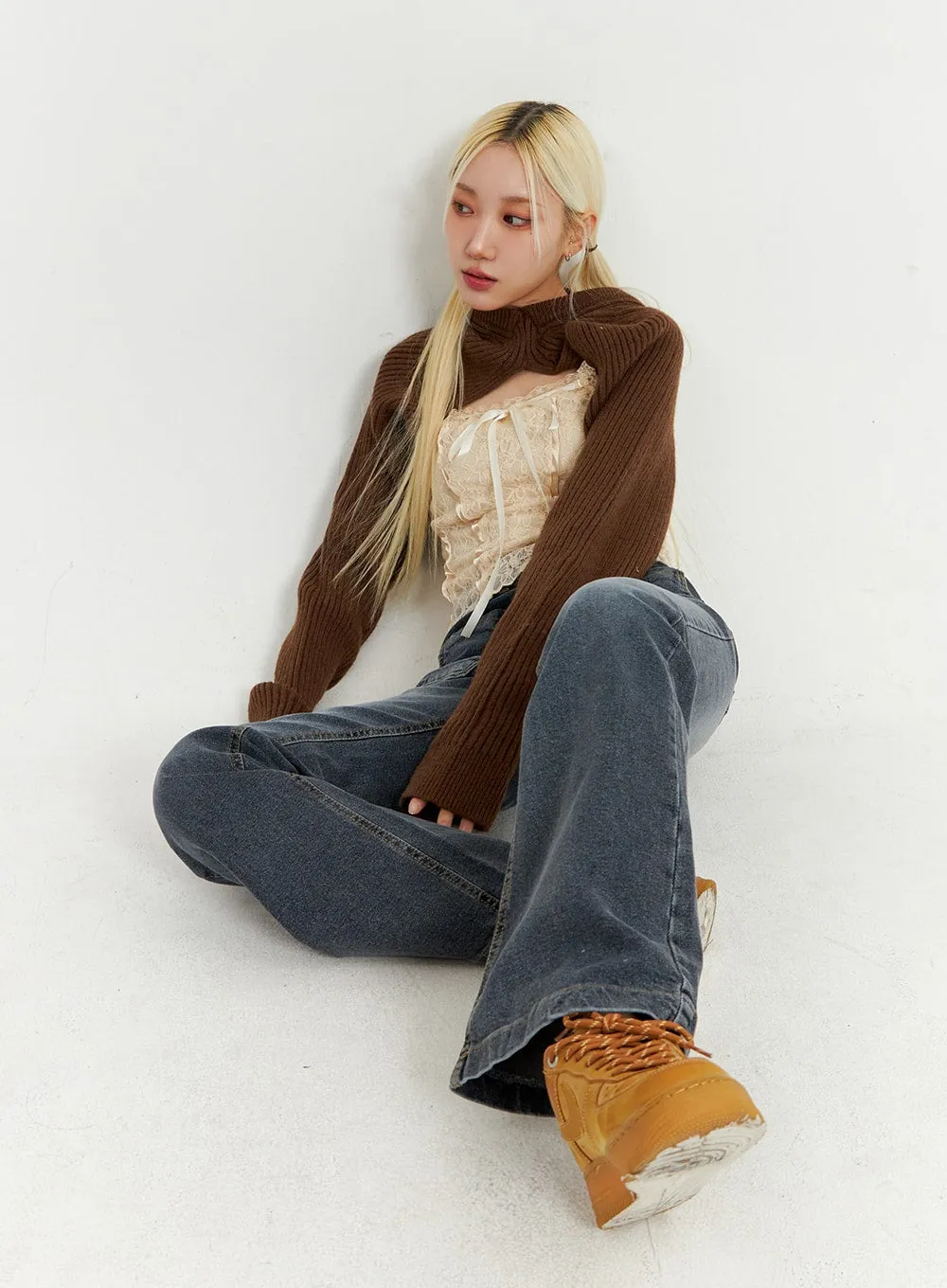 Pocketed Bootcut Jeans ID315