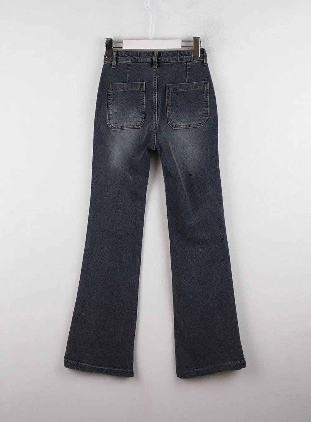 Pocketed Bootcut Jeans ID315