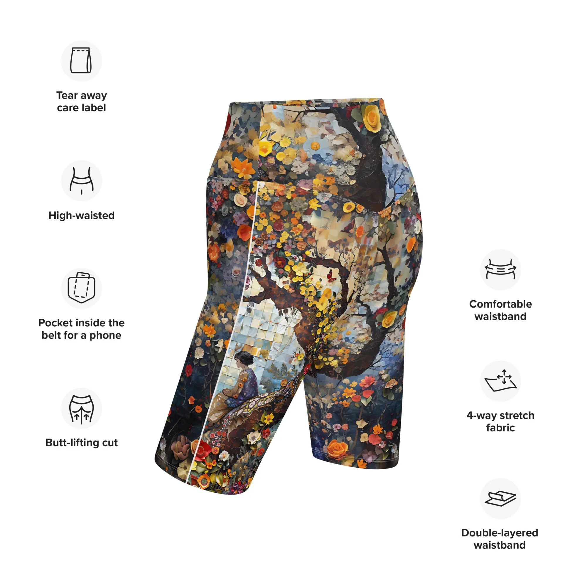 Serene Spirit Biker Shorts