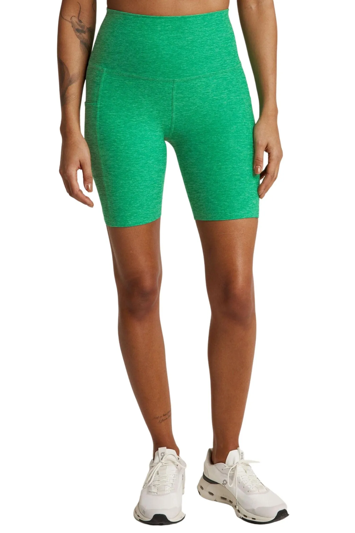 Spacedye Team Pockets High Waisted Biker Shorts