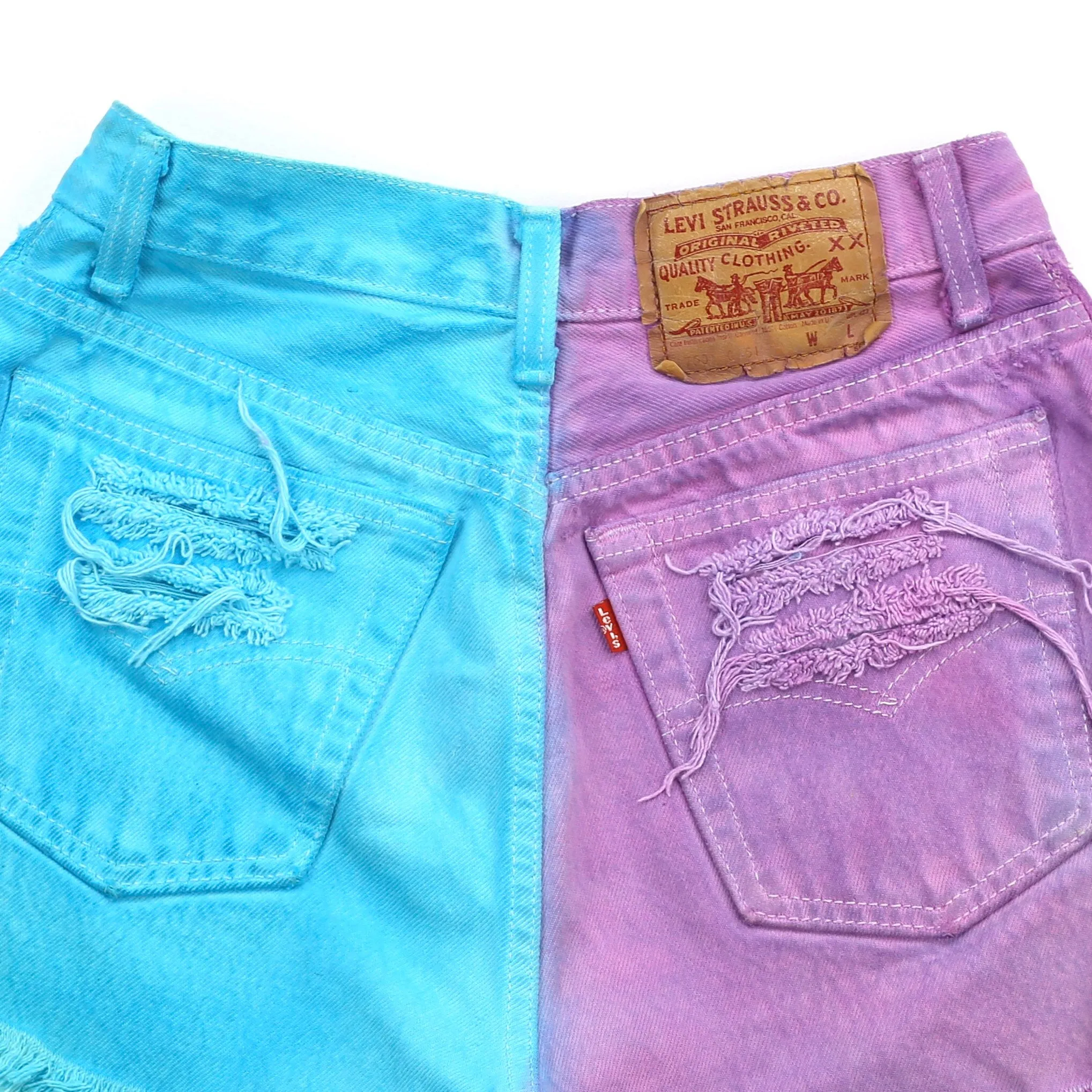 Vintage 501 Levi’s Festival Ombre Shorts