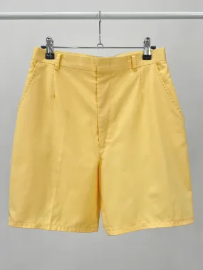 Vintage Yellow High Waisted Tailored Shorts (W27")